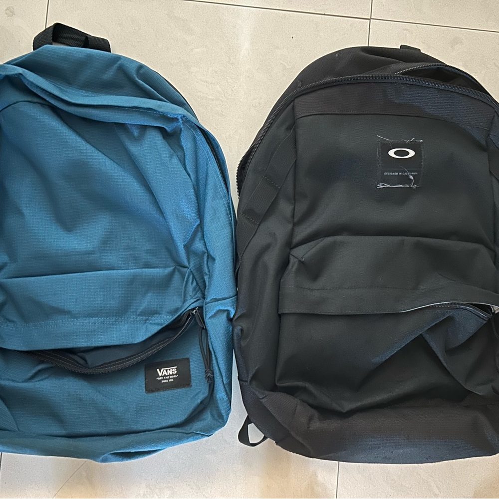 Bundle of backpacks